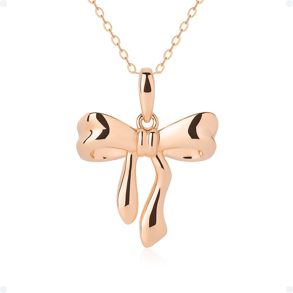 쥬넬 [선물포장] 14K 라미스 데일리 볼드 웨이브 리본 드롭 팬던트 체인 금 목걸이 가정의달 어린이날 어버이날 생일 선물 179,900원