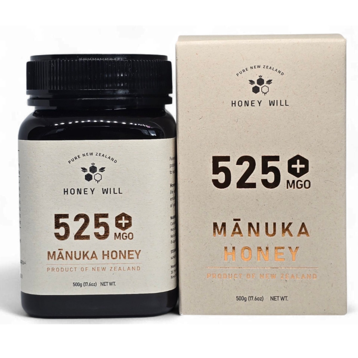 허니윌 마누카꿀 MGO525, UMF15+동일수치, 뉴질랜드 프리미엄 마누카 허니, 500g, 1개 109,500원