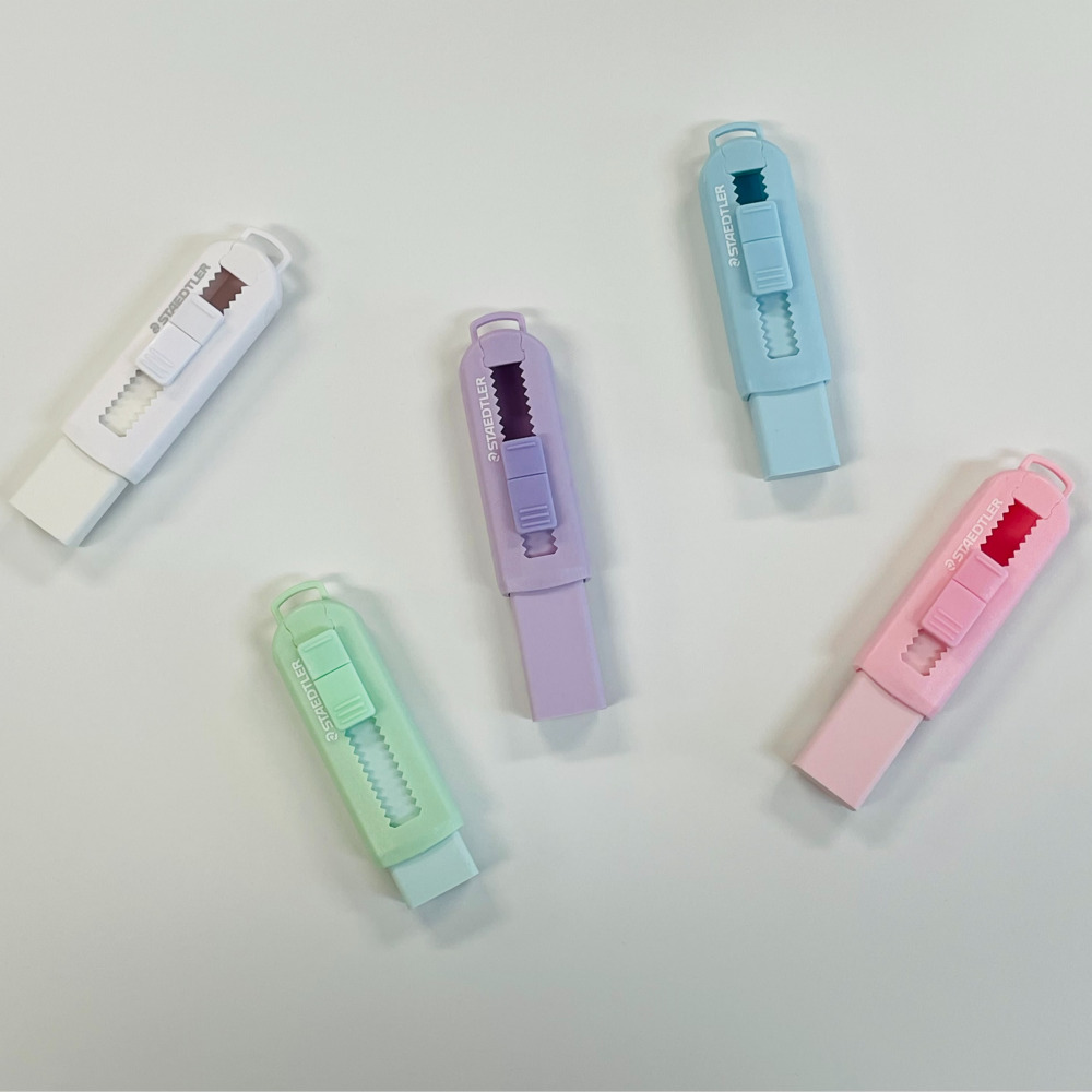 스테들러 슬라이딩 지우개 잘지워지는 슬라이드 네임 샤프 연필 학용품, 화이트, 1개 6,900원