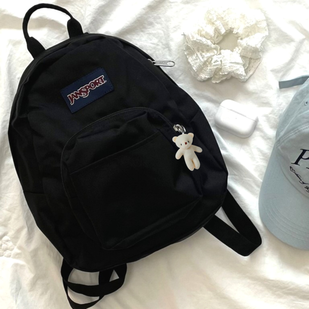 (정품/당일출고) 잔스포츠 미니 백팩 귀여운 하프파인트 여성 가벼운 학생 여행 소풍 가방 책가방 JANSFP + 에이던스 곰돌이 키링 43,900원
