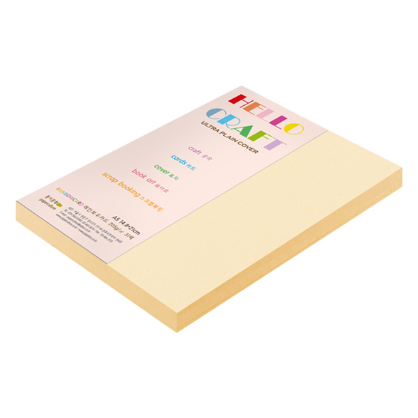 종이문화 레인보우카드 두꺼운 양면 칼라용지 205g NO2아이보리 8,870원