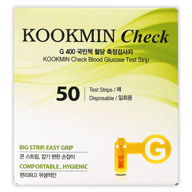 녹십자GC 국민첵 혈당시험지, 1개, 50개입 12,490원