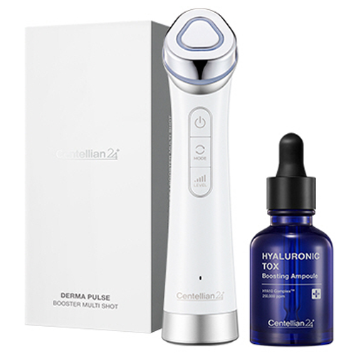센텔리안24 더마 펄스 부스터 멀티샷 뷰티 디바이스 + 히알루론산톡스 부스팅 앰플 30ml 세트, DKPC24-1(디바이스), 화이트 + 실버(디바이스) 166,260원