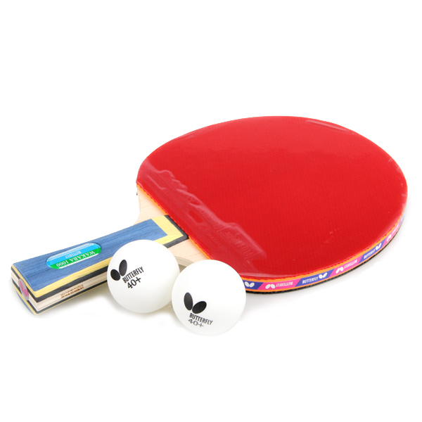 버터플라이 쉐이크핸드 탁구 라켓 WAKABA 1000 + 탁구공 2p 29,980원
