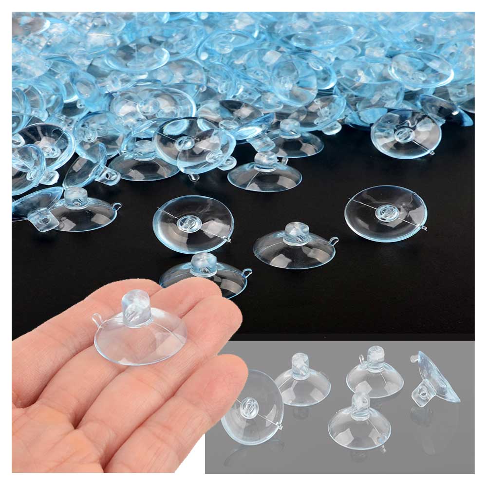 강력 흡착판 큐방 유리빨판 욕실 고무 지름26mm 1000개, 스카이 투명 32,700원