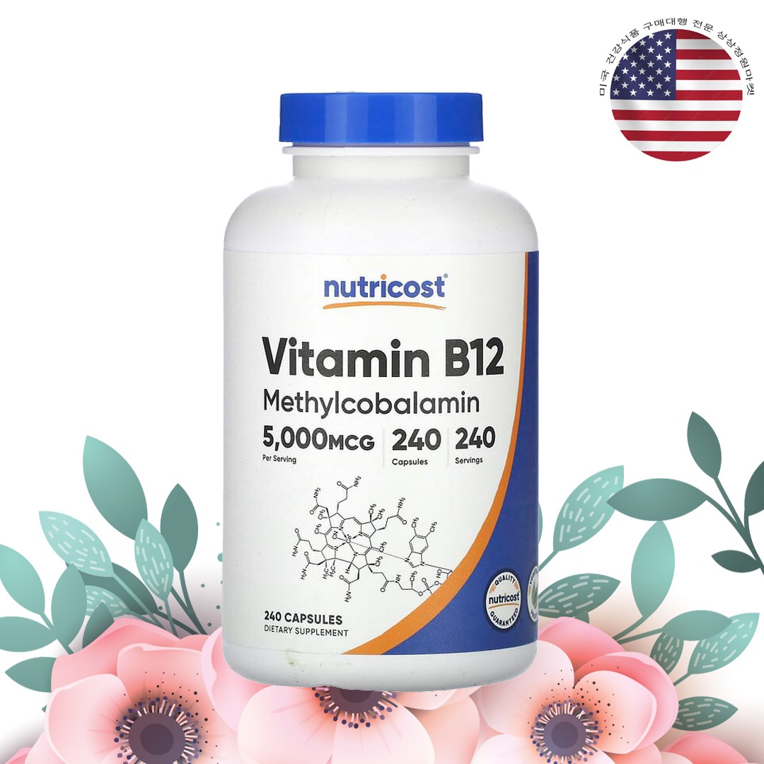 뉴트리코스트 비타민B12 메틸코발라민 5000mcg 240정, 240정, 1개 37,200원
