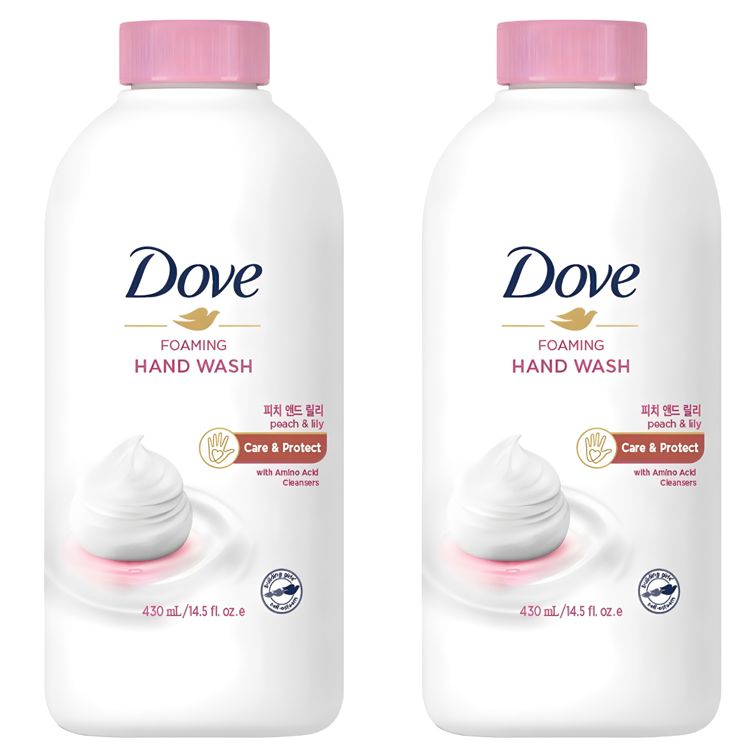 도브 포밍 핸드워시 피치 앤드 릴리 리필, 430ml, 2개 8,000원