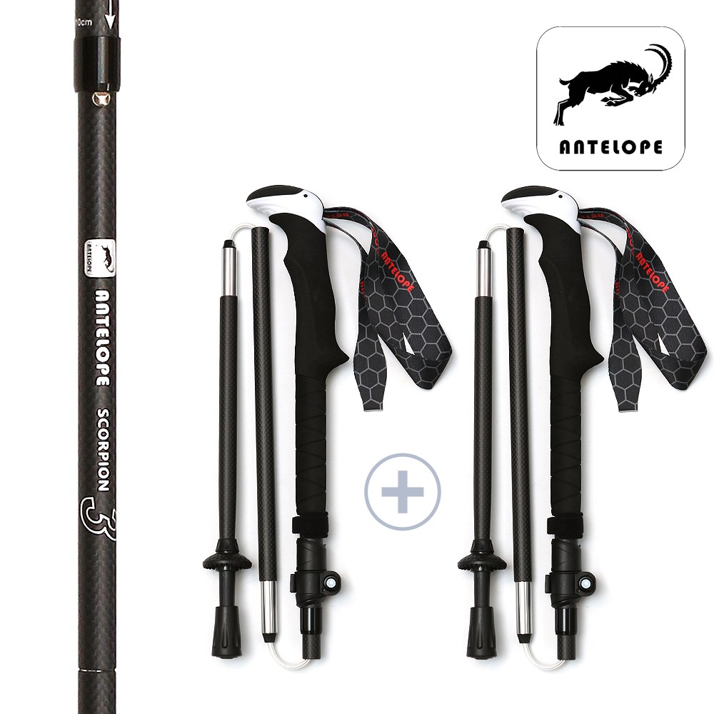 앤터로프 스콜피온3 카본하이 5단 접이식 초경량 등산스틱 등산용 지팡이 장비 등산용품 146,900원