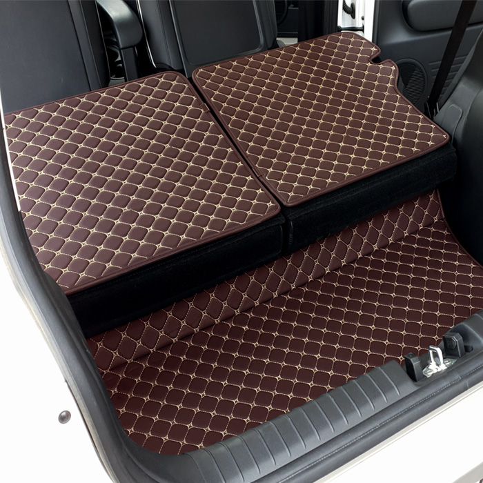 카프트 캐스퍼 호환 트렁크매트 프리미엄 가죽 퀄팅 차박, 브라운 69,000원