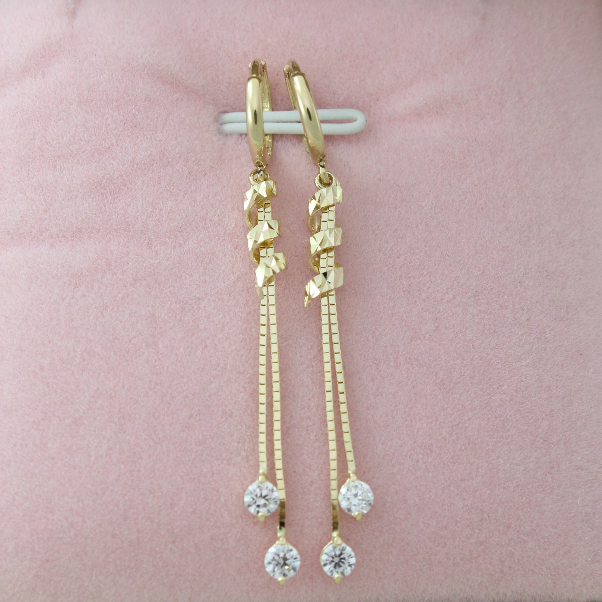 14k 18k 로즈골드 롱귀걸이 원터치 (E432)체리스쥬얼리 414,250원