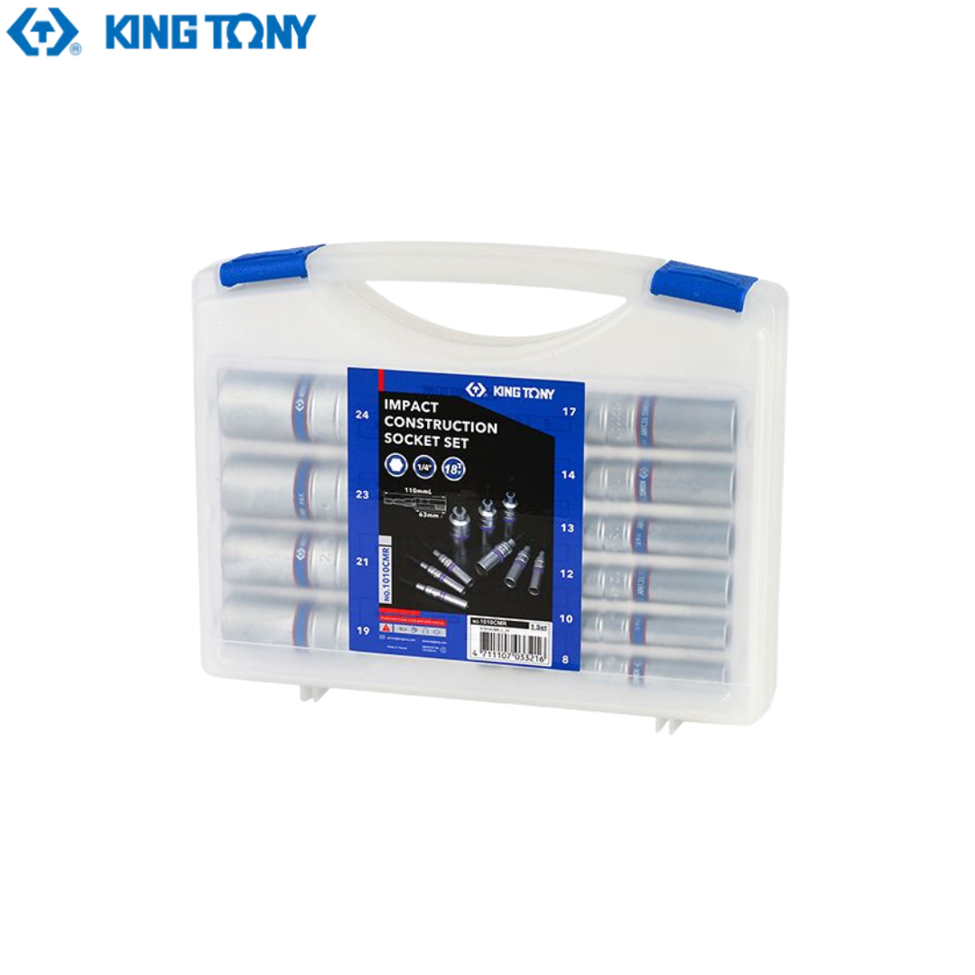 킹토니 롱비트소켓 세트 1010CMR 10PCS 소켓 임팩 롱복스알 6각 77,040원