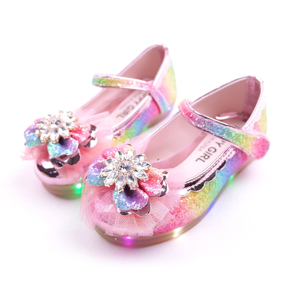 풋풋 썬플라워 LED 구두 라이팅구두 발광구두 여아구두 36,800원