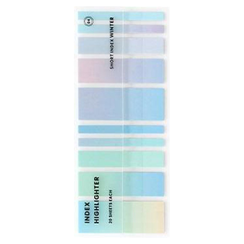 아이코닉 인덱스 쇼트 하이라이터 플래그 점착 테이프 스티키 메모지 04 윈터, 3,320원