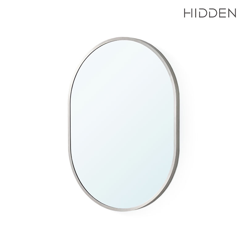 히든바스 스테인리스 양타원 거울 600x800 니켈 프레임, 화이트 142,000원