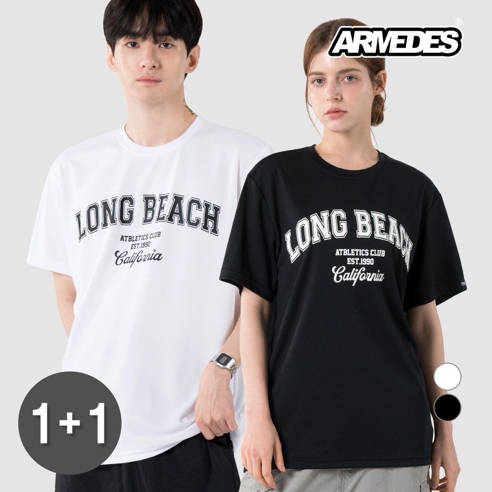 [1+1]아르메데스 아트 그래픽 쿨링 기능성 반팔 티셔츠 AR-818 16,900원