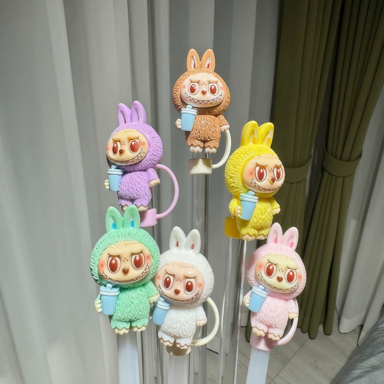 라부부 빨대 토퍼 마개 스탠리 스타벅스 호환 10미리 빨대뚜껑 텀블러꾸미기 텀꾸, 민트 13,600원