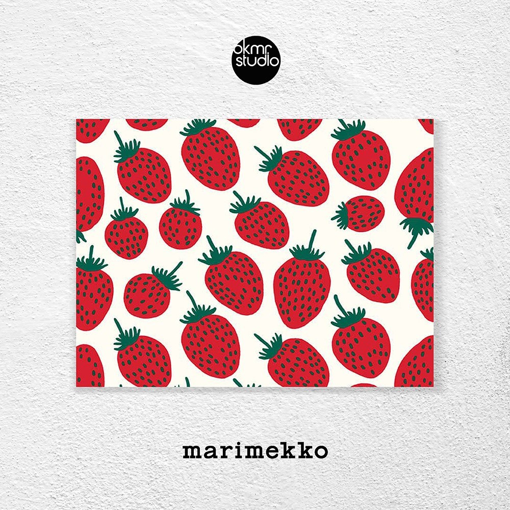 마리메꼬 화이트레드 만시카 딸기그림 일러스트 중형 패브릭액자, 화이트레드 89,420원