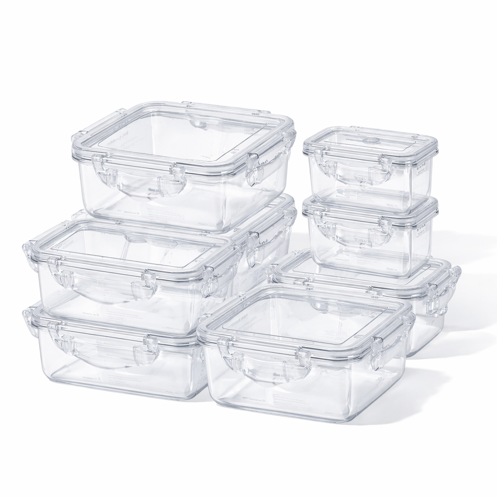 엔에프락 트라이탄 밀폐용기 정사각직사각 혼합세트 6P, 혼합 8개 선물, 1세트 134,800원