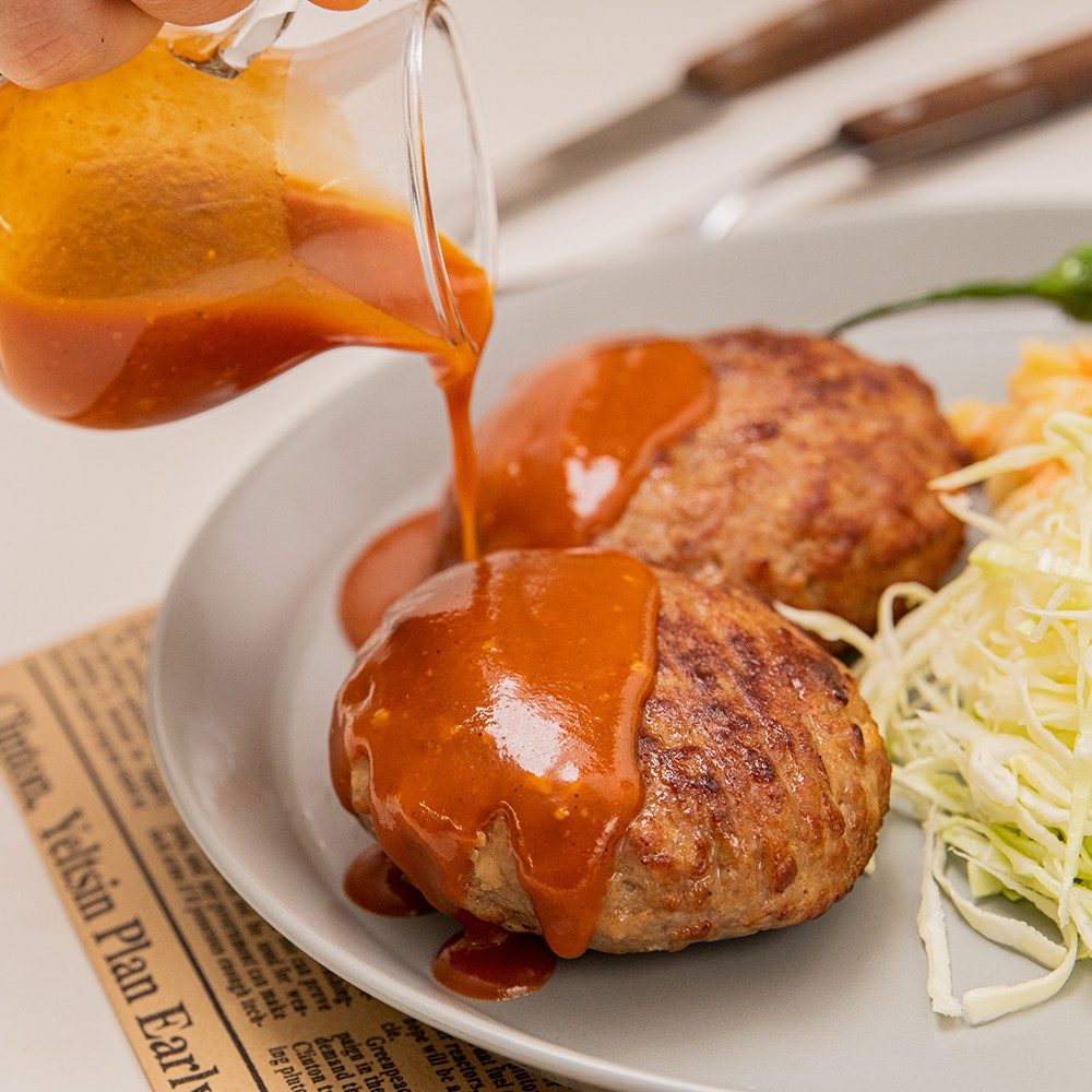 [금왕돈까스] 냉동 함박스테이크 간편식 집밥 저녁반찬 세트 3팩/5팩/10팩, 5세트 37,590원