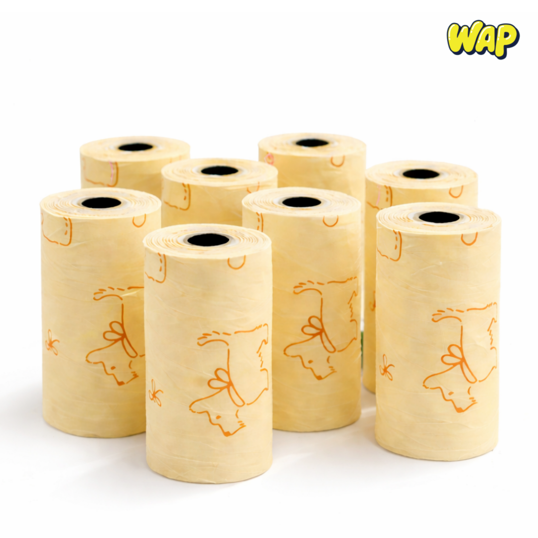 WAP 120매 생분해 친환경 향균 강아지 배변봉투 풋백 도톰 두꺼운 7,100원