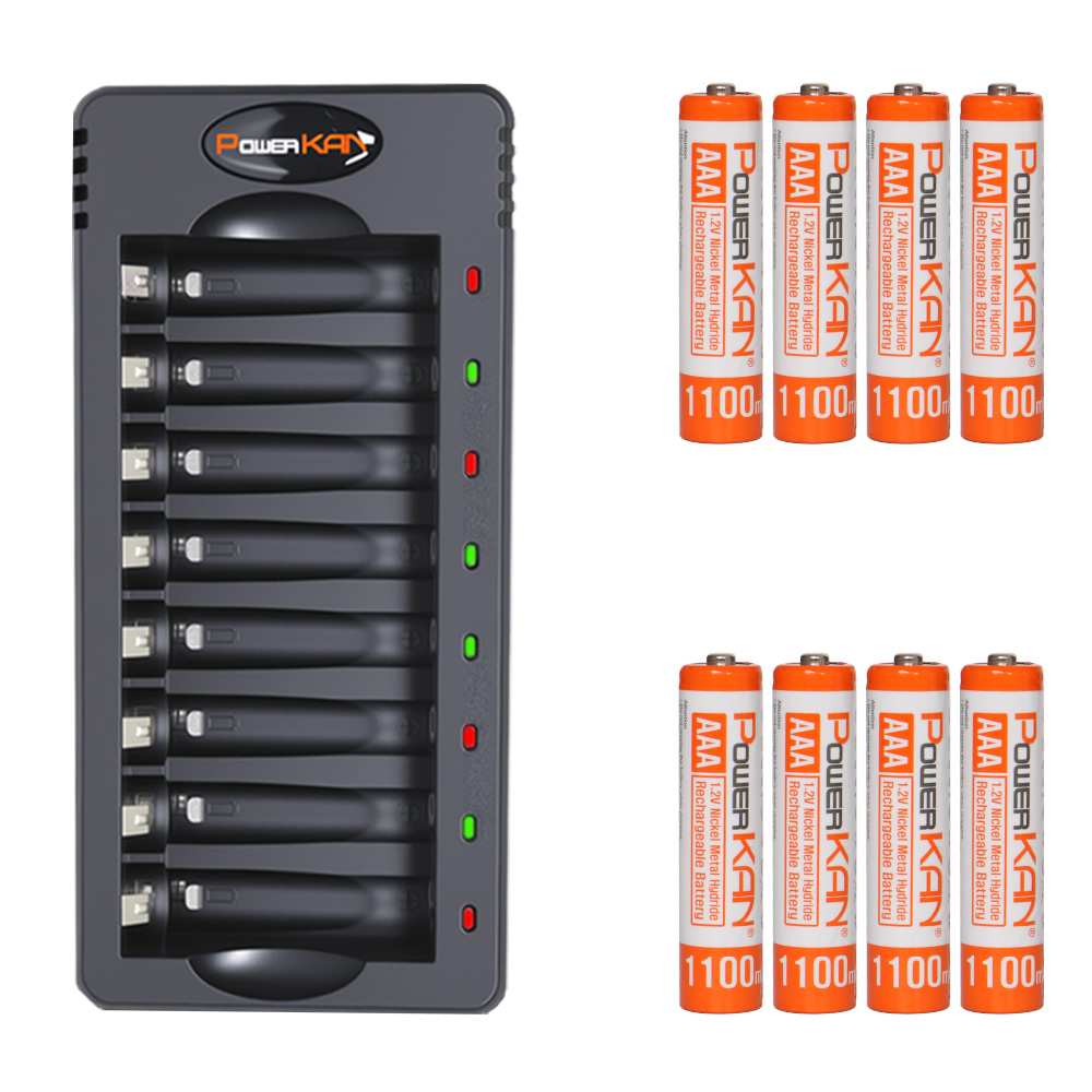 POWERKAN 8구 충전지 ZN826E 충전기세트 AA AAA 니켈수소 NiMH, 상페참조, 826E충전기+AAA 8개입 34,500원