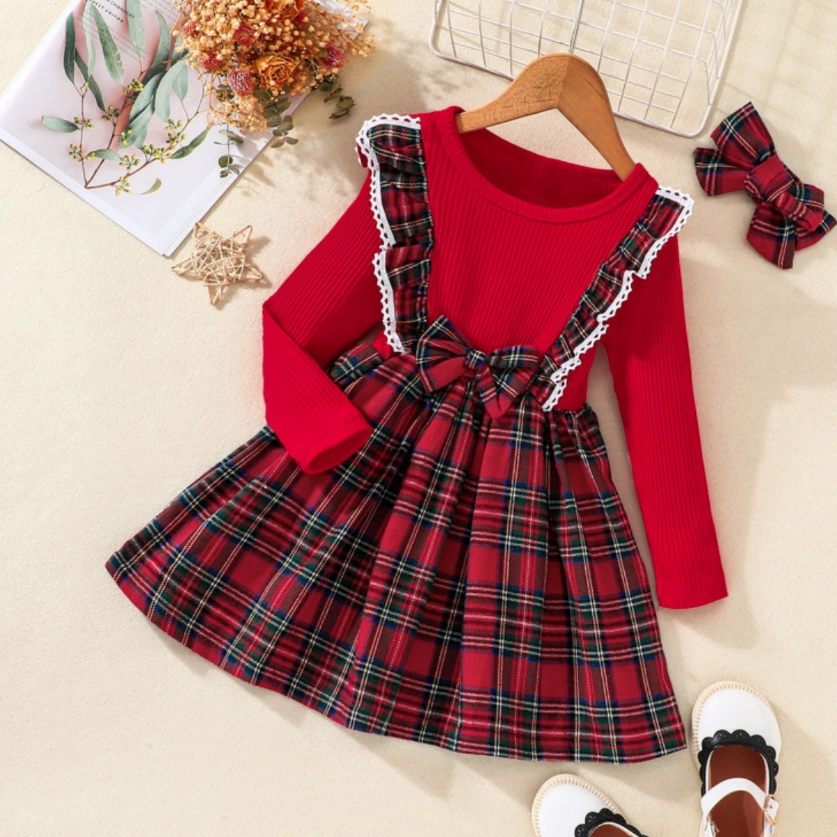 [또또데이] 여아 체크 원피스 100-140 크리스마스 하객룩 명절 26,900원