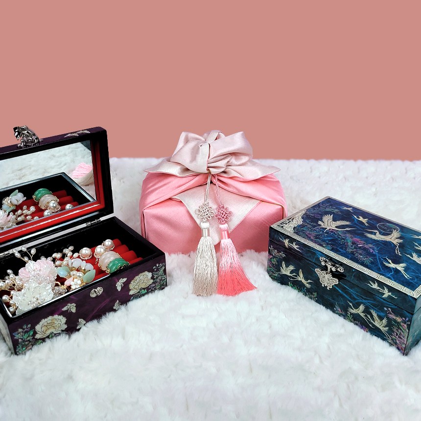 6호1단 보석함/자개함 혼주 보석함 예단함 나전칠기 쥬얼리 상자 외국인 선물 바이어선물 셀프웨딩 64,000원