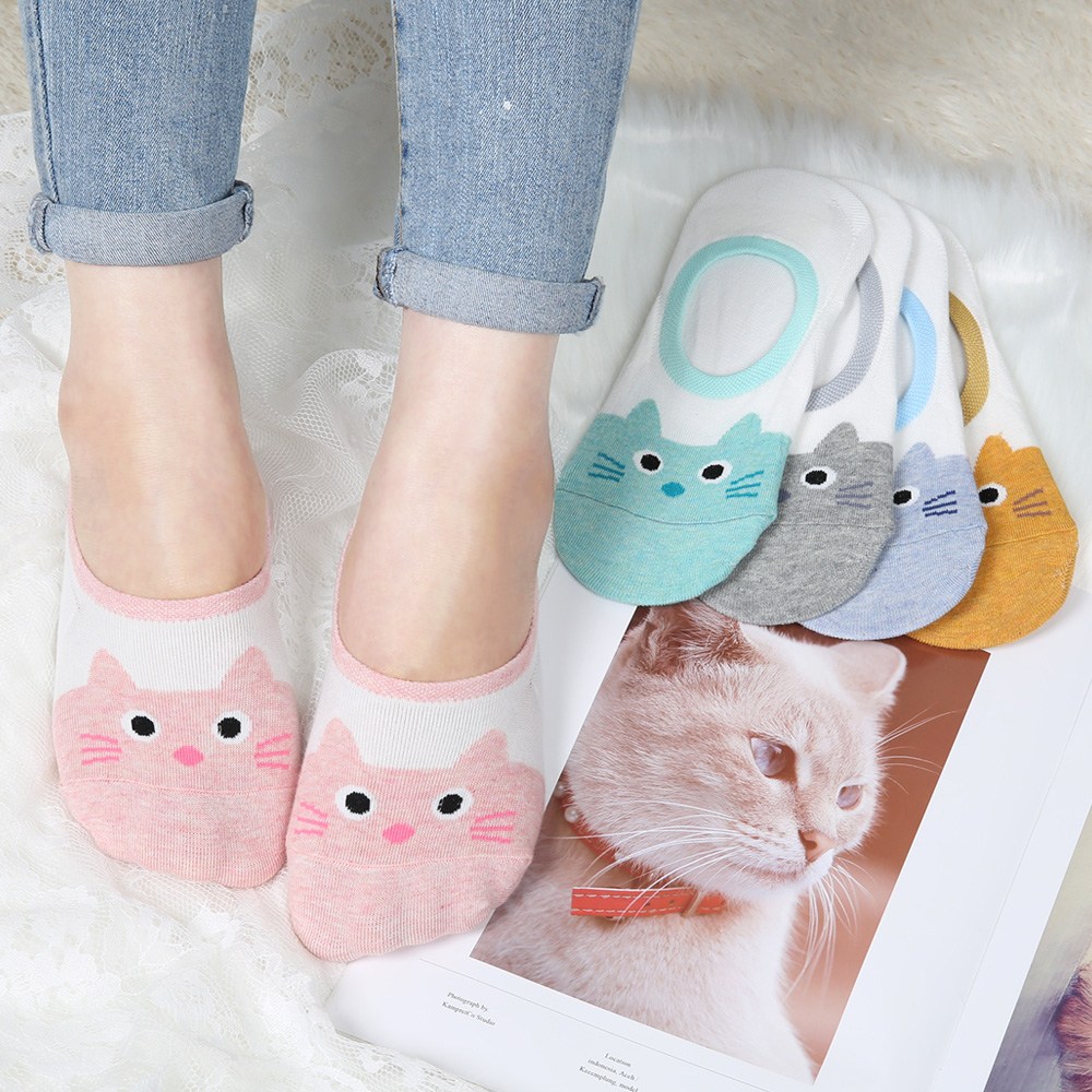 발장난양말 여성 고양이 페이크삭스 10켤레 안벗겨지는 덧신 양말 국산 면 여름 실리콘덧신 10,900원