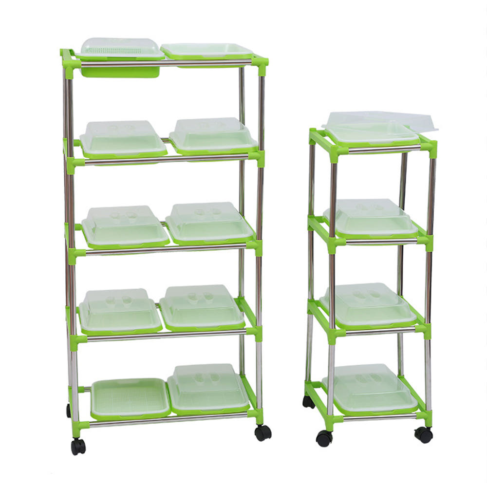 새싹재배기트레이 DIY 가정용 채소 콩나물 키우기 식물 정리함 선반 스테인레스 스틸 발아심기 원하는사이즈로, 1세트 56,000원