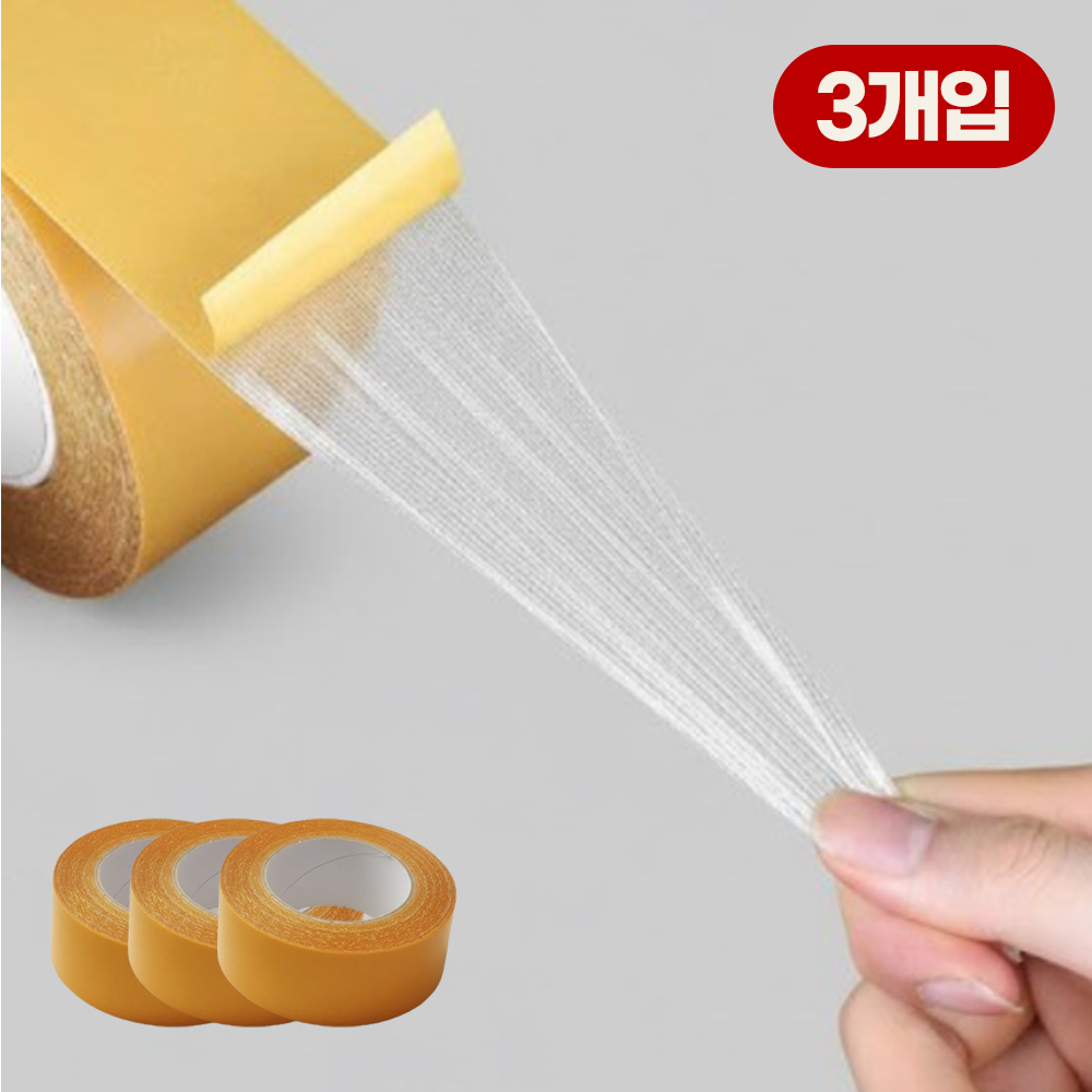 원앤모어 초강력 다용도 메쉬 양면 테이프 3cm, 3개 4,000원