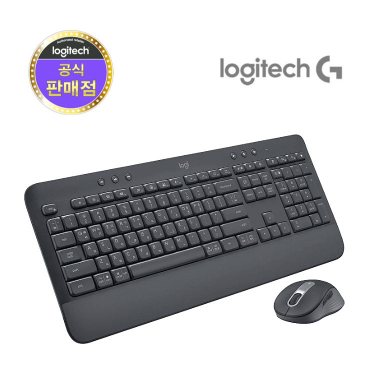 로지텍코리아 한글 각인 정품 MK650 무선 블루투스 키보드 마우스 합본 블랙 89,900원
