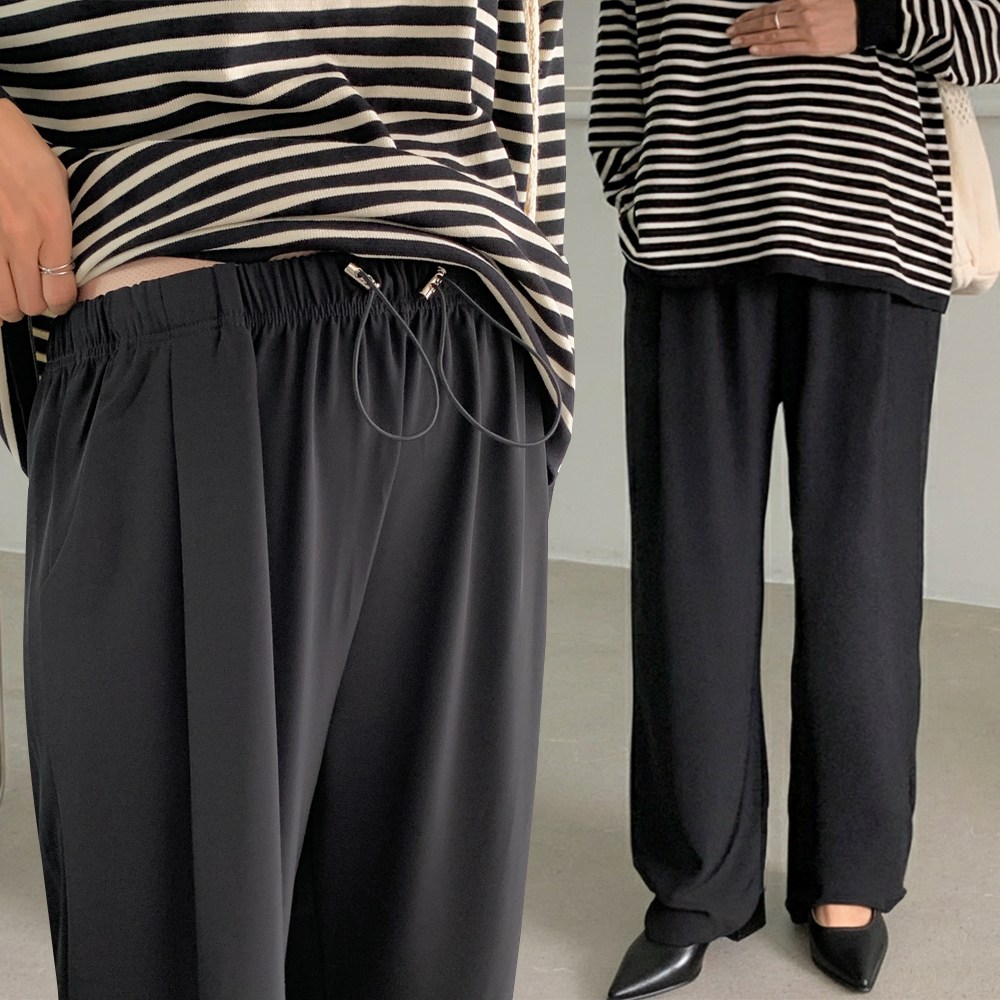 [당일출고] 수엠W 임산부 밴딩 와이드팬츠 출근룩 편한 임부복 슬랙스 B055 센트맘슬랙스 24,900원