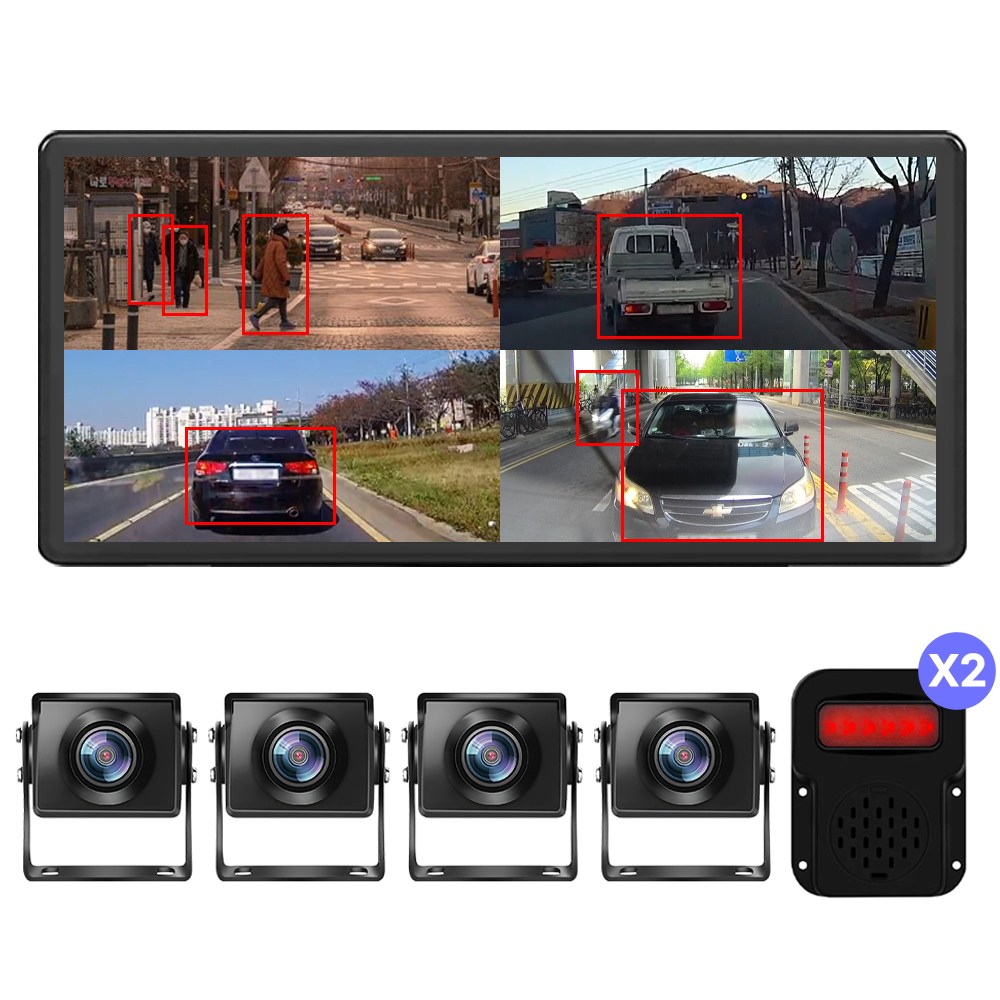 메모리카드 포함 10.36인치 4k 와이드 4채널 블랙박스 화물차용 후방카메라 풀세트 X4 229,200원
