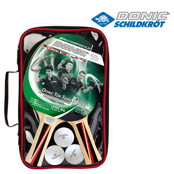 도닉 탁구라켓세트 2인용 쉐이크형 라켓 2개 공 3개 가방 포함 DONIC TOP TEAM 2 PLAYER 탁구채세트 29,000원