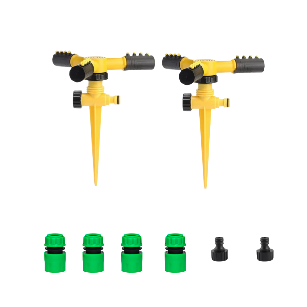 공구PXJ 스프링클러 360도 자동 회전 가든 원예 잔디 관개 1+1, 옐로우, 2개 12,500원