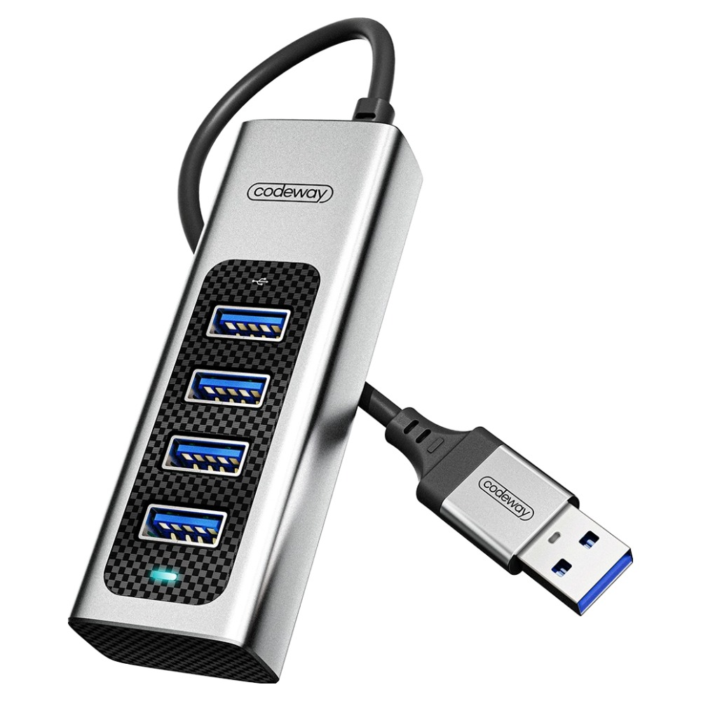 코드웨이 USB 3.0 타입 노트북 멀티허브 4포트, 그레이-0.2m, 1개 13,500원