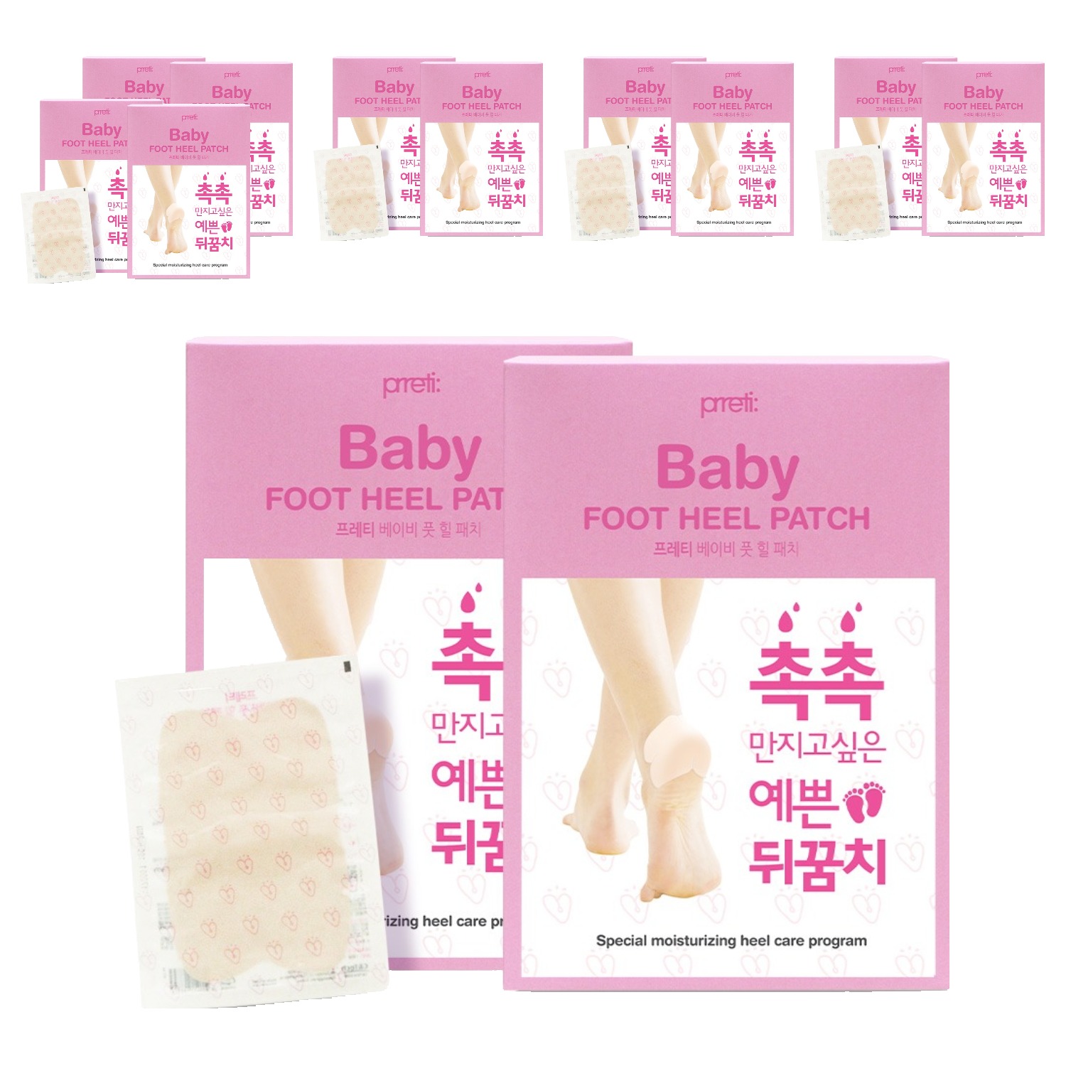 프레티 베이비 풋 힐 패치, 12개, 10개입 66,000원