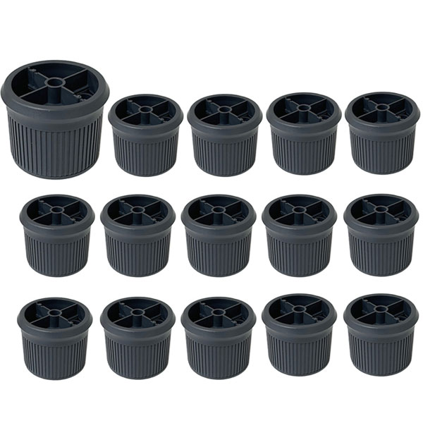 가구가구또가구 화일조절발 15개입 발통 높이조절발 가구다리 55mm, 진회색 (15개) 12,500원