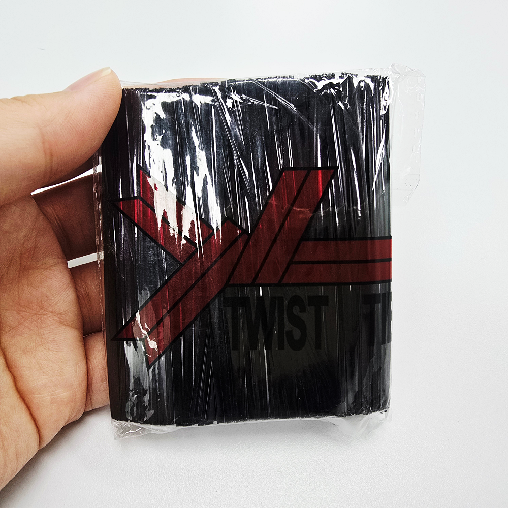 빵끈 컬러타이 베이커리 포장끈 봉지끈 전선끈 8cm 800개입 x 3, 블랙, 3개 7,000원