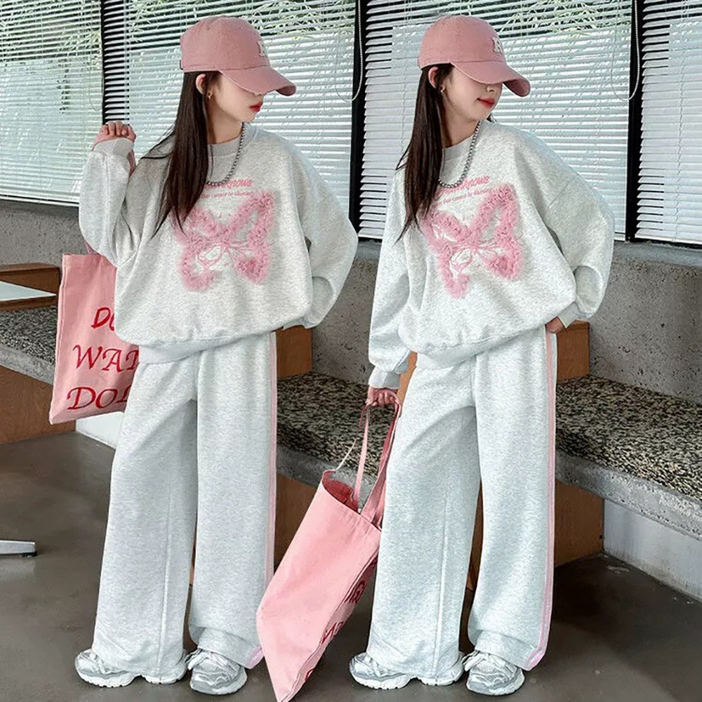 인싸모여 봄가을 여아 캐주얼 세트 초등학생 맨투맨 상하복세트 32,890원