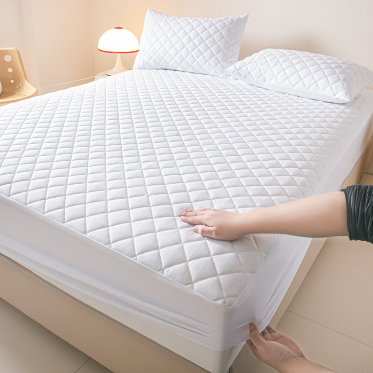 SkyNest새로운 방수 체크형 통기성 심플 매트리스 커버양질 먼지없는 방수 매트리스 커버 25,000원