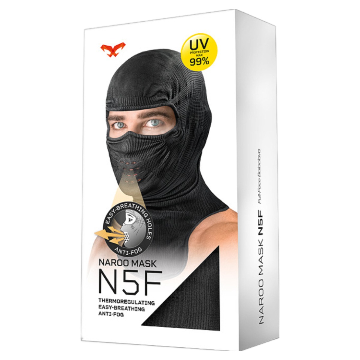 나루마스크 N5F 겨울 방한 바라클라바 오토바이 등산 러닝 스키 김서림방지 숨쉬기편한, 성인용 블랙 25,000원