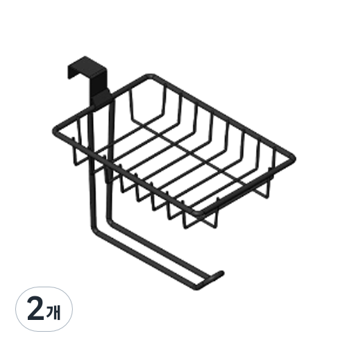 해피이지 욕실 화장실 무타공 후크 벽걸이 휴지걸이 타월 홀더 후크형, 블랙, 2개 12,780원