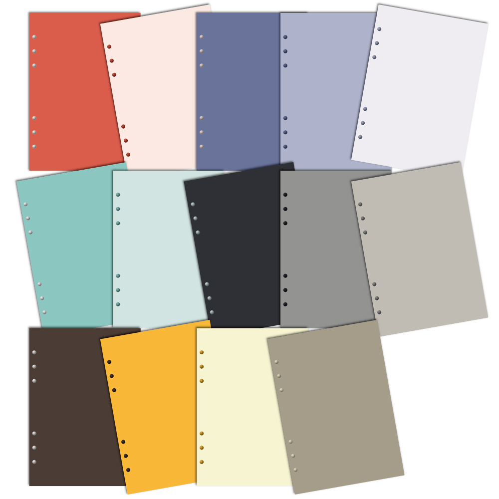 데이스테이션 6공 A5 바인더 다이어리꾸미기 컬러 색지 3,600원