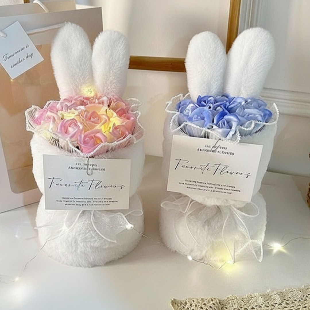 사롬사리 비누 꽃다발 토끼 쇼핑백 LED 전구 세트 19,680원