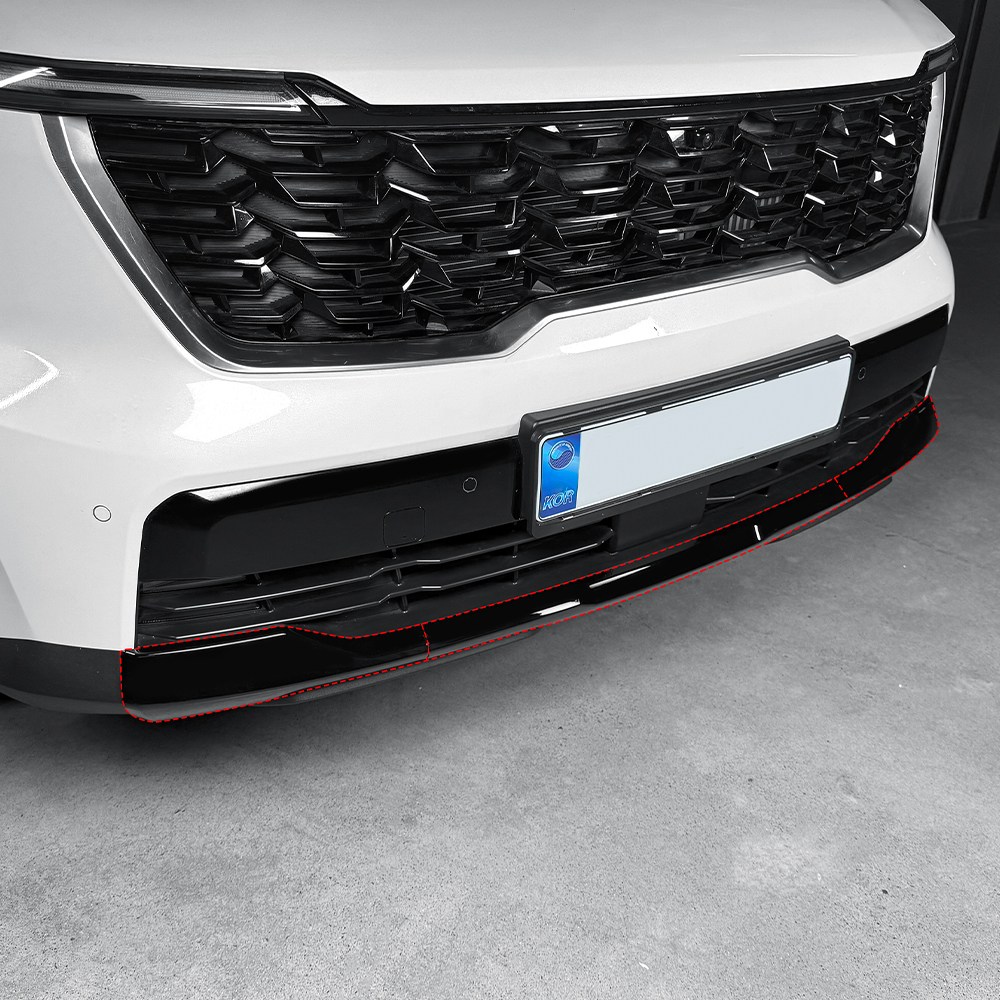 유투카 호환 쏘렌토 MQ4 페이스리프트 튜닝 프론트 범퍼 하단 커버 카본 블랙 몰딩, 기타 88,000원