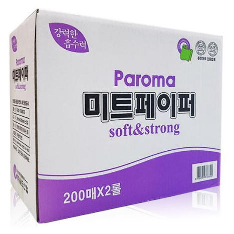 파로마 고급 미트페이퍼 200매 x2롤 식당 업소용 해동지 36,000원