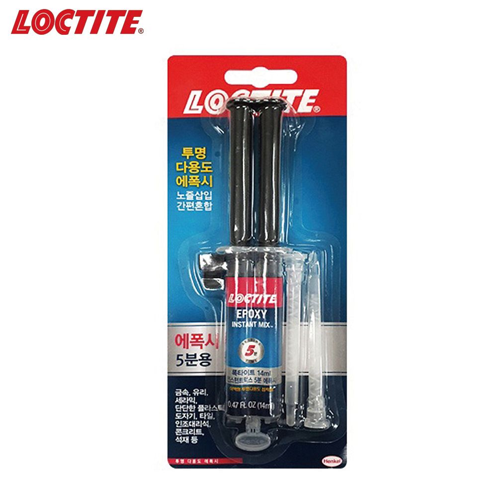 에폭시 접착제 5분용 14ml 방수 내열 록타이트 인스턴트믹스 5,800원