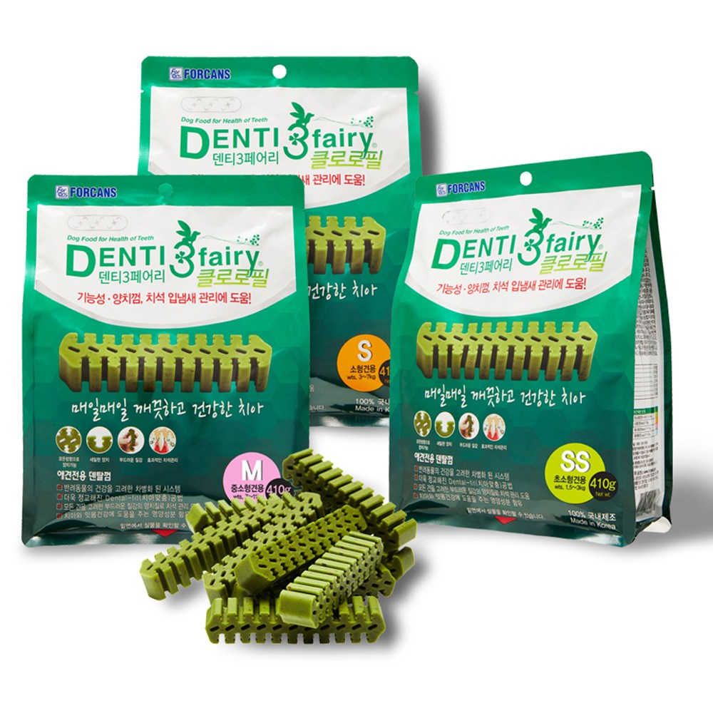 덴티페어리 클로로필 강아지덴탈껌 410g, 410g, 1개 25,000원