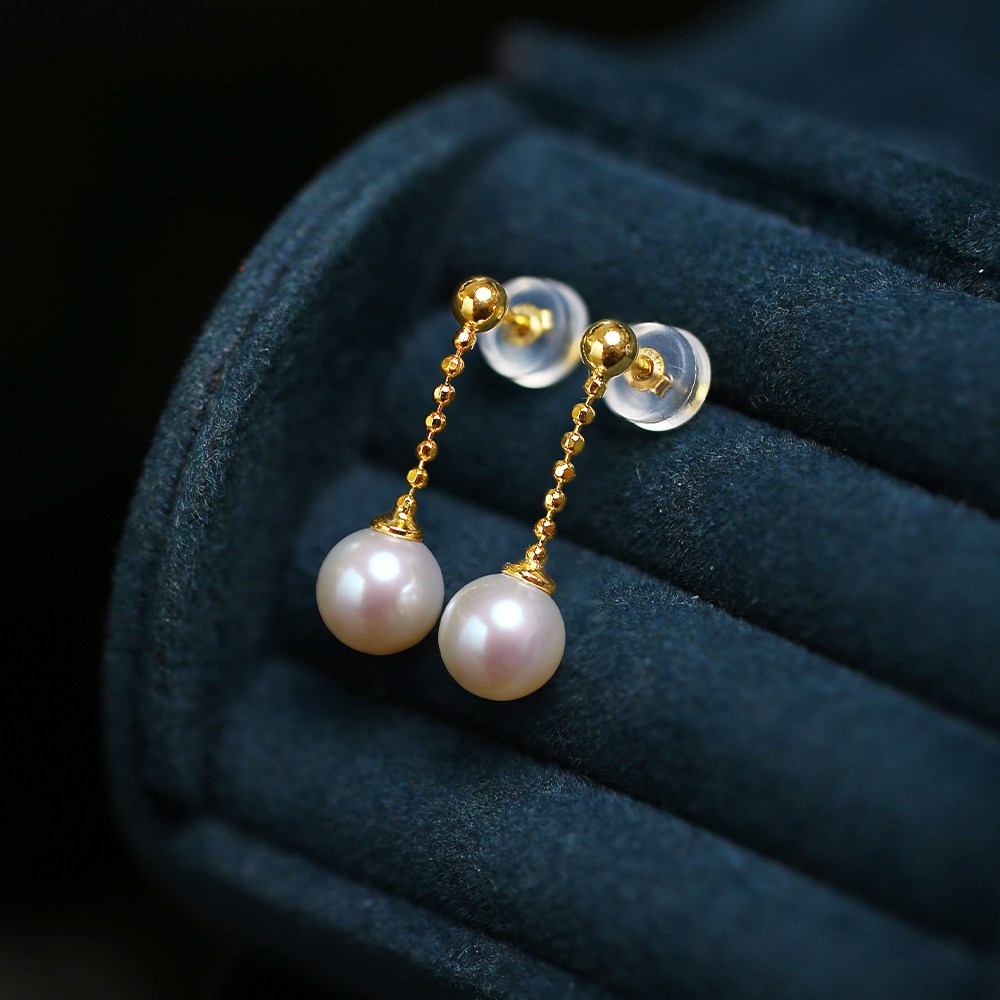 MUFAN 여성 천연양식 담수진주 귀걸이 S925 순은도금 14K 골드 알레르기 방지 기념일 생일선물 프리미엄 세트 72,880원